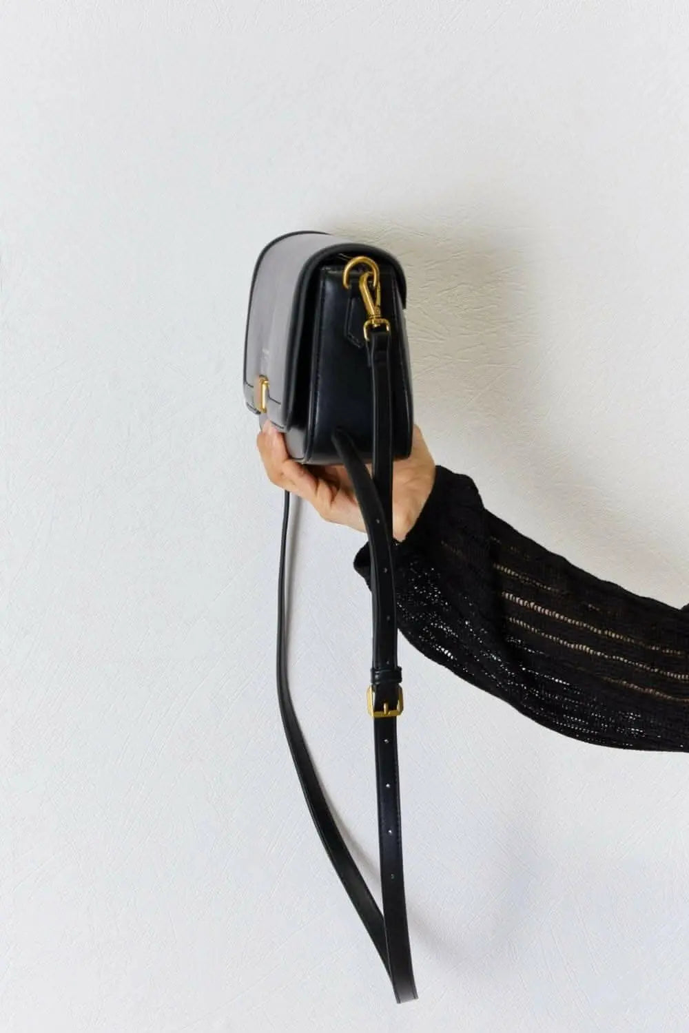 Chic faux leather crossbody bag - Love Salve